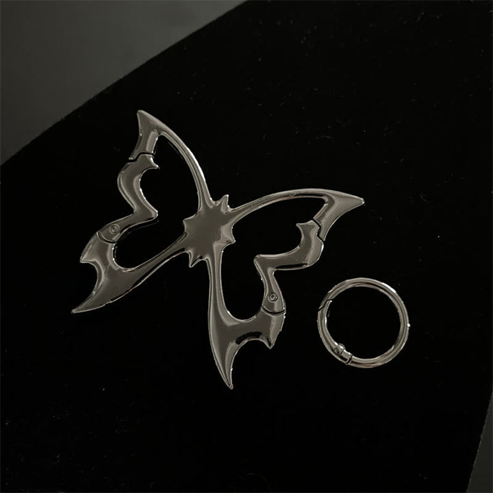 Gothic-abstrakte Metall-Schlüsselanhänger-Kollektion für Camping - Grauer Schmetterling - image 6