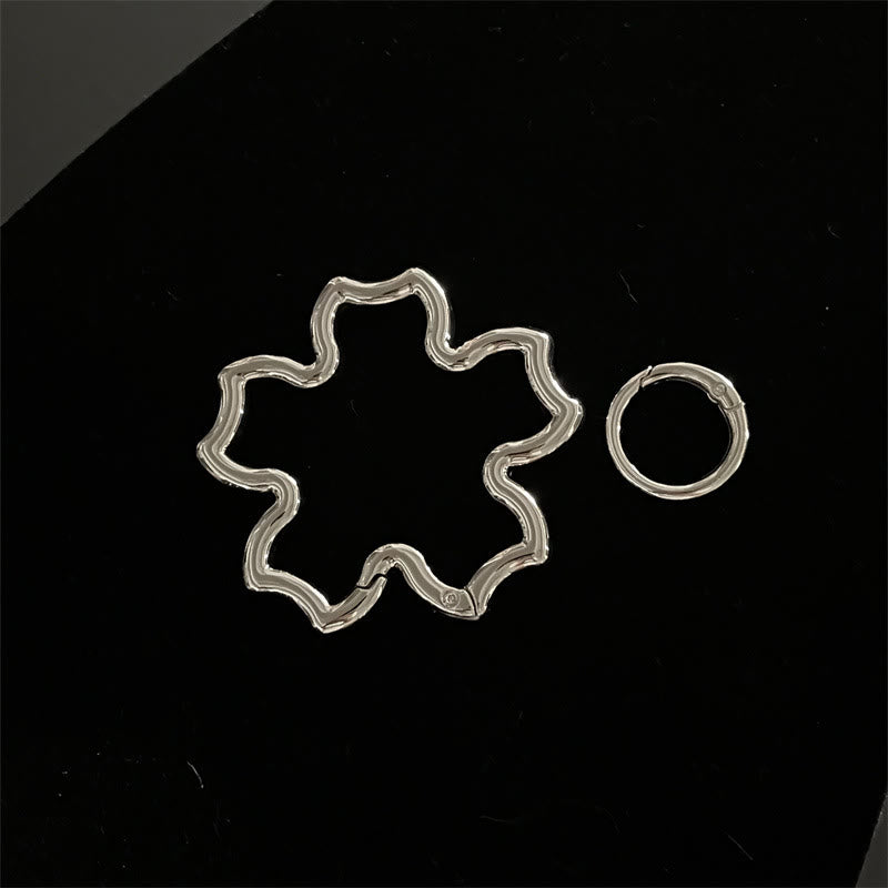 Gothic-abstrakte Metall-Schlüsselanhänger-Kollektion für Camping - Silberblume - image 11