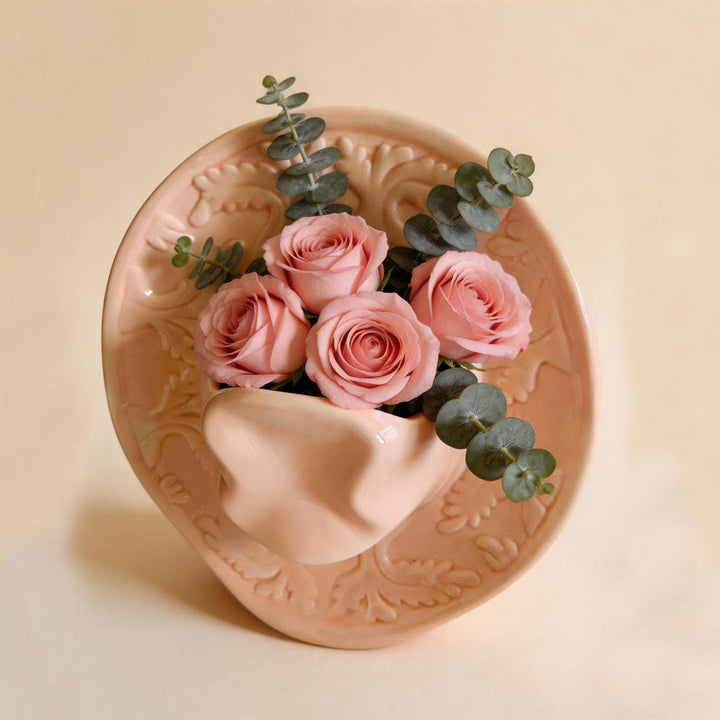 Keramik-Wandvase im Cowboyhut-Stil - Rosa - image 5