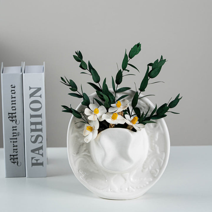 Keramik-Wandvase im Cowboyhut-Stil - image 4