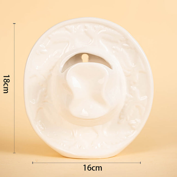 Keramik-Wandvase im Cowboyhut-Stil - image 3