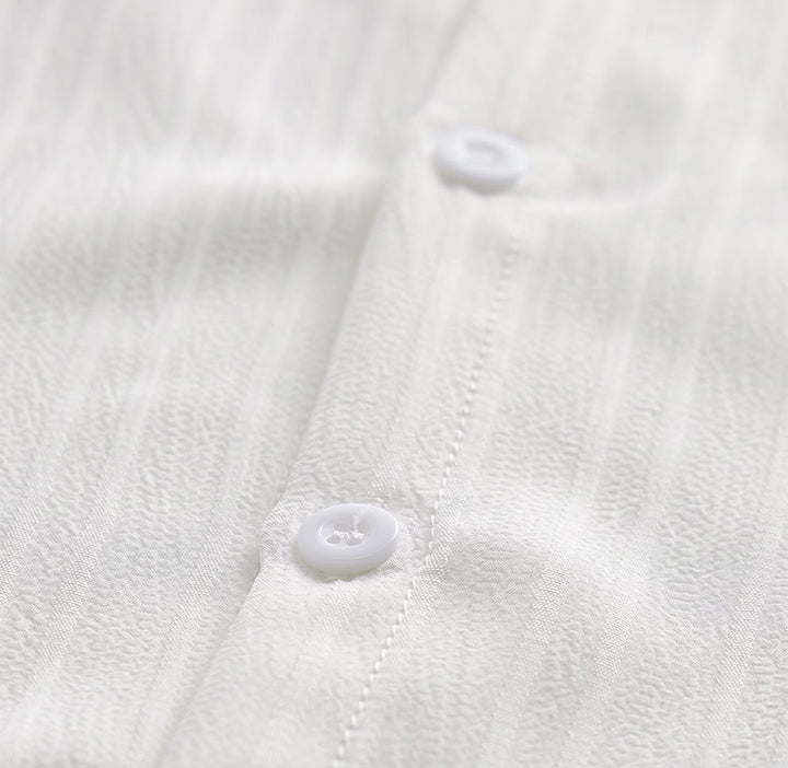 Herren-Freizeithemd aus Baumwoll-Leinen-Jacquard mit Streifenmuster - image 21
