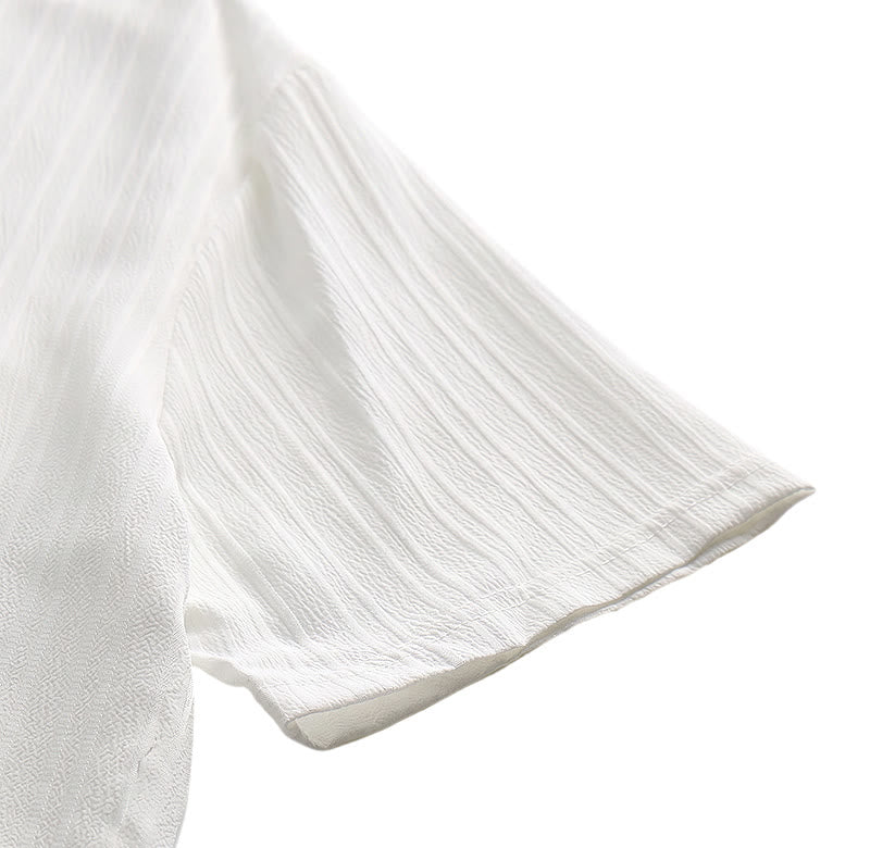 Herren-Freizeithemd aus Baumwoll-Leinen-Jacquard mit Streifenmuster - image 22