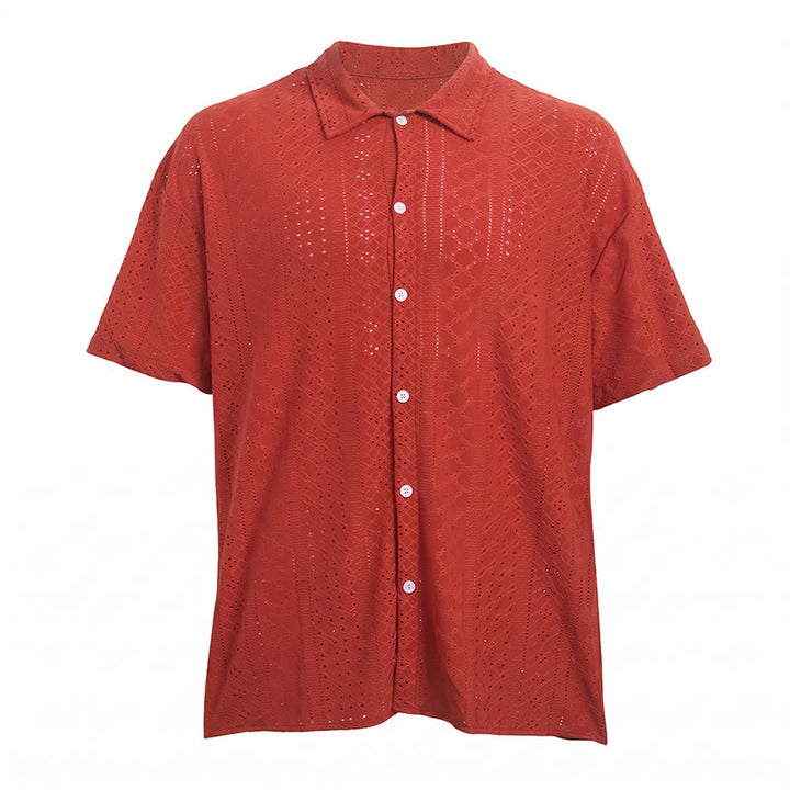 Sportliches Herren-Freizeithemd aus Jacquard-Baumwolle - image 13