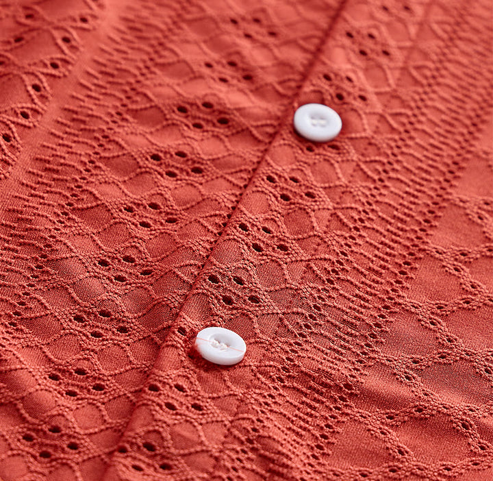 Sportliches Herren-Freizeithemd aus Jacquard-Baumwolle - image 9