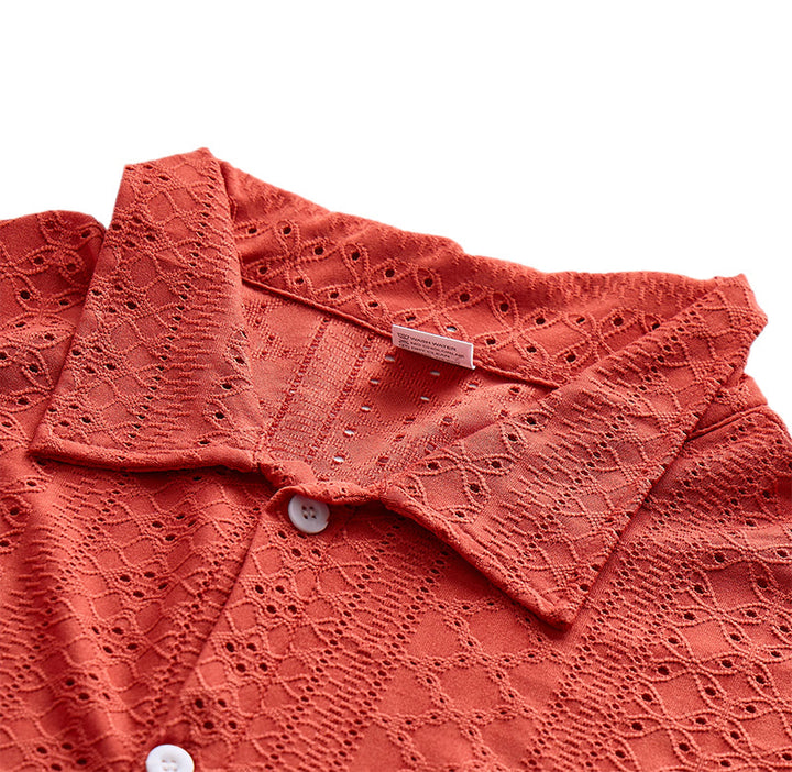 Sportliches Herren-Freizeithemd aus Jacquard-Baumwolle - image 8
