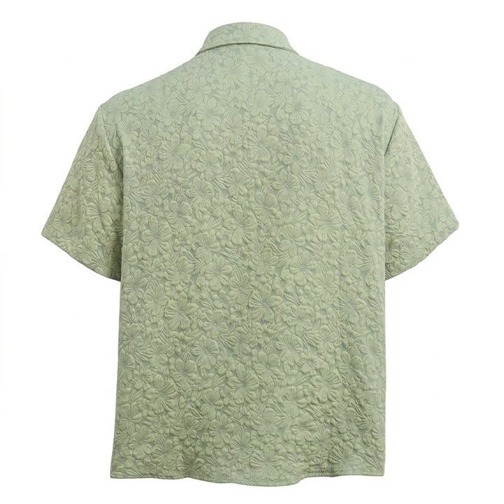 Herrenhemd aus strukturierter Baumwolle mit Blumenmuster – perfekt für Urlaub, Sommer und Alltag. - image 12