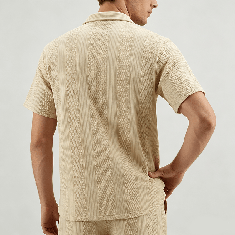 Herren-Strickhemd mit luftigem, kühlem Griff für den Alltag - image 3