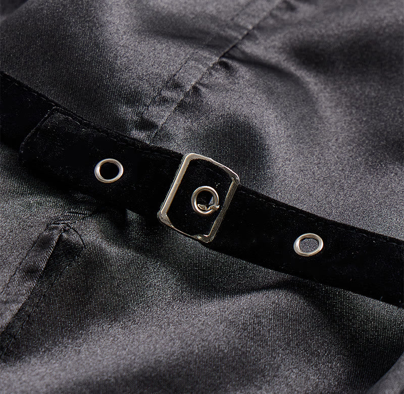 Elegante Steampunk-Anzugweste für Herren mit einem Knopf - image 8