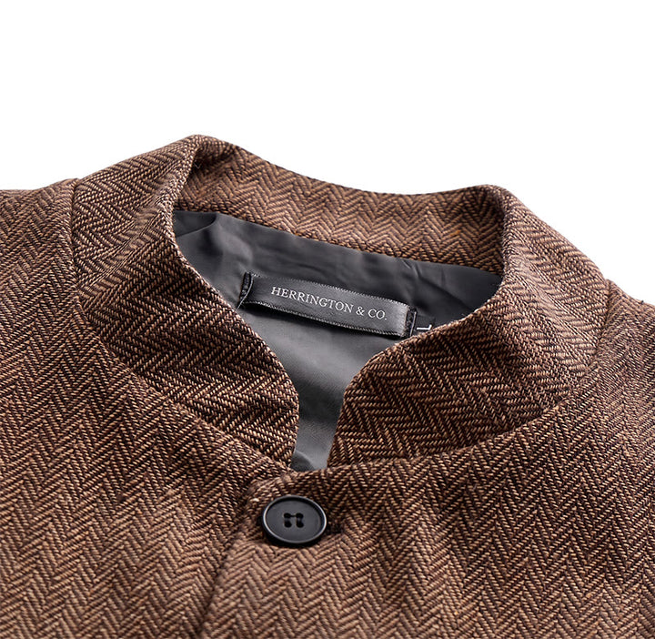 Vintage-Tweed-Anzugweste für Herren mit königlicher Kettenbrosche - image 7
