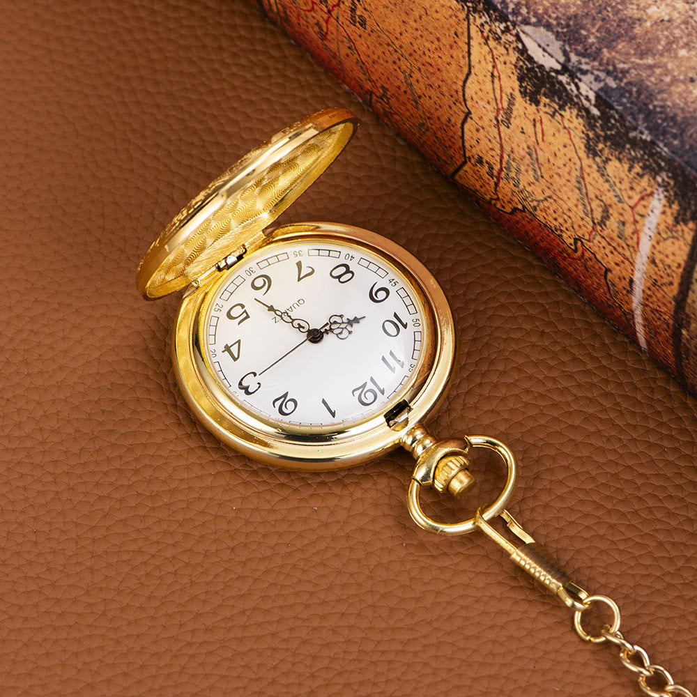 Vintage gravierte, zeitlose Taschenuhr als Erbstück - image 2