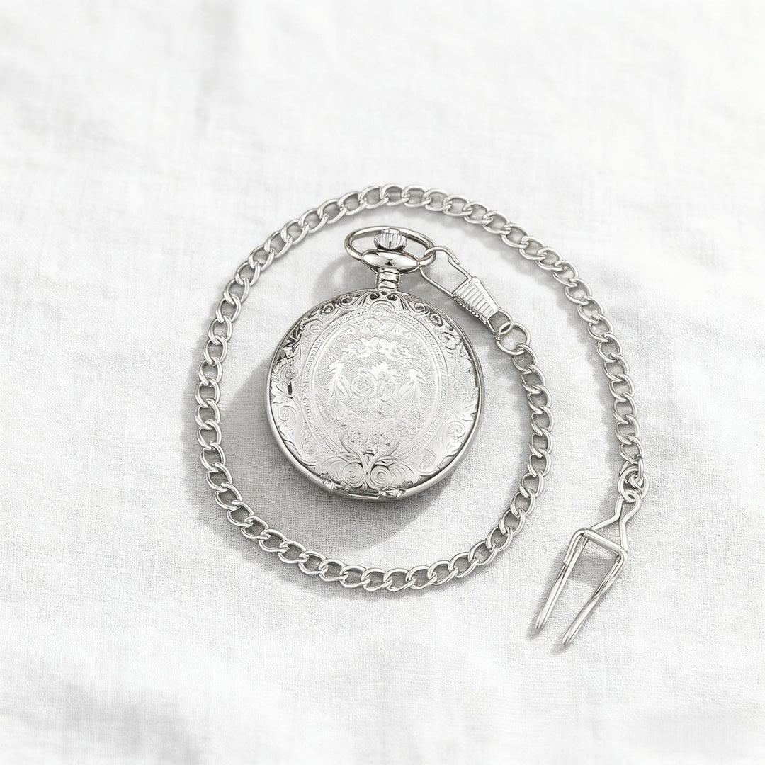 Vintage gravierte, zeitlose Taschenuhr als Erbstück - image 8