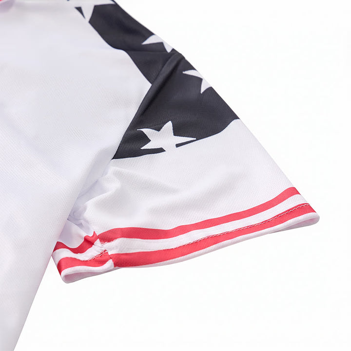Poloshirt für Herren mit patriotischem Sternenprint und Flaggenmotiv - image 7