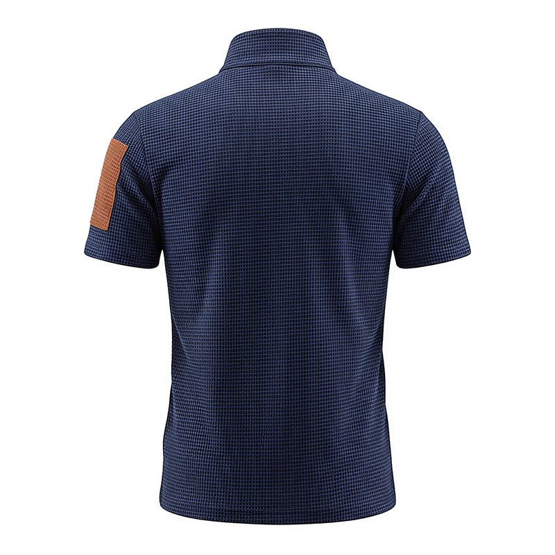 Poloshirt für Herren mit Waffelstruktur und Reißverschlussdetails - image 11