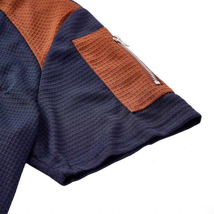 Poloshirt für Herren mit Waffelstruktur und Reißverschlussdetails - image 10