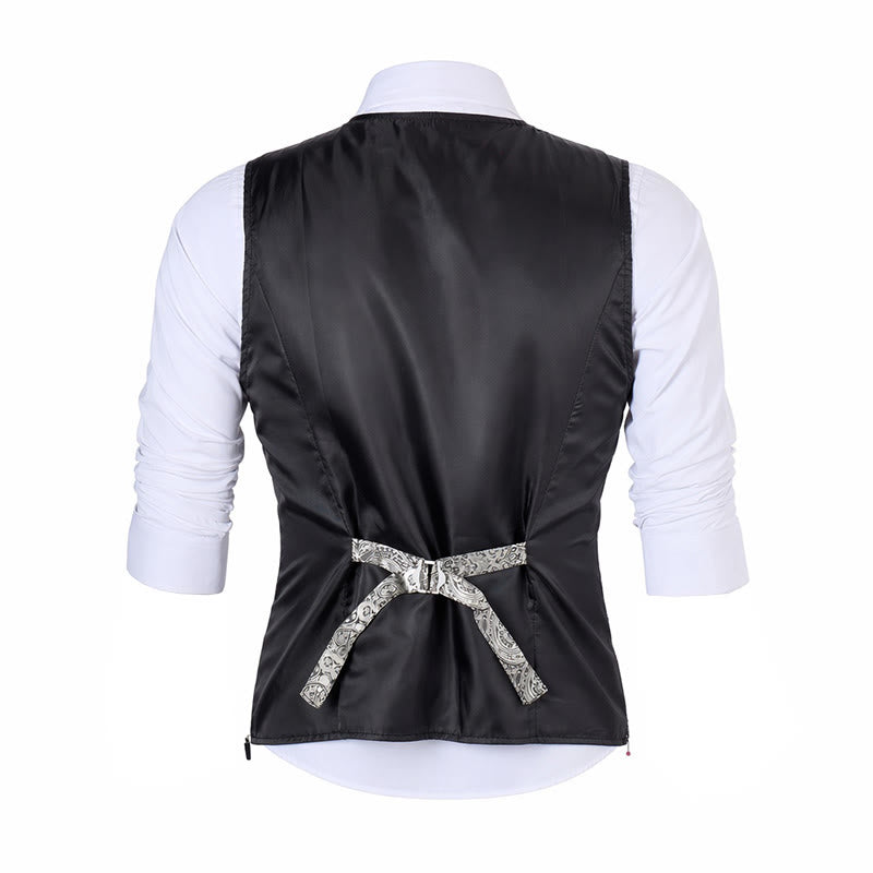 Herren-Anzugweste im Vintage-Gothic-Paisley-Muster für alle Jahreszeiten - image 13