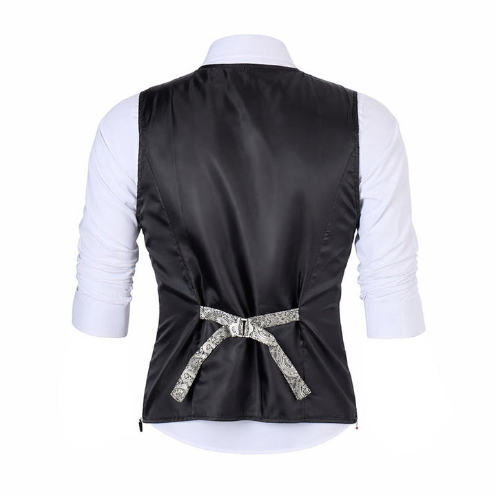 Herren-Anzugweste im Vintage-Gothic-Paisley-Muster für alle Jahreszeiten - image 13