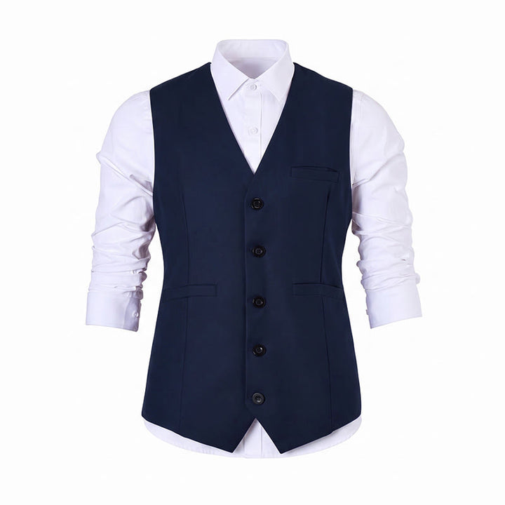 Mehrfarbige Herren-Anzugweste für Frühling und Herbst, ideal für Business und Alltag. - image 23