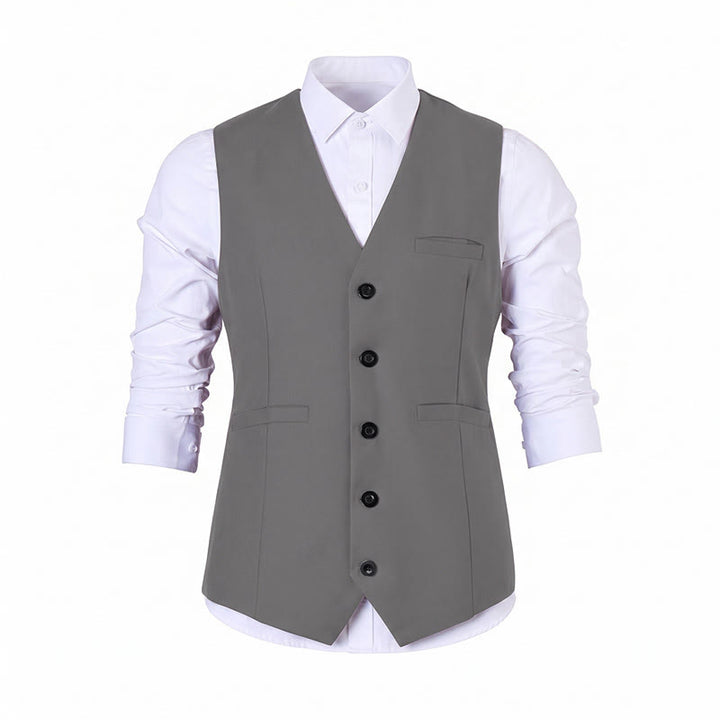 Mehrfarbige Herren-Anzugweste für Frühling und Herbst, ideal für Business und Alltag. - image 22