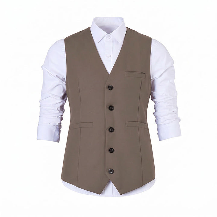 Mehrfarbige Herren-Anzugweste für Frühling und Herbst, ideal für Business und Alltag. - image 18