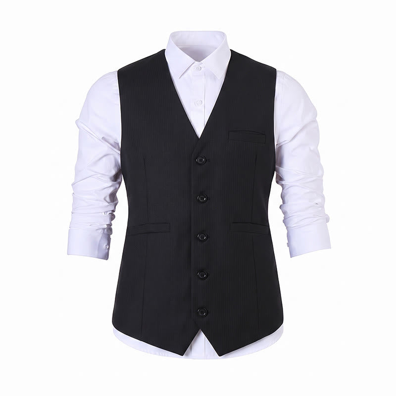 Mehrfarbige Herren-Anzugweste für Frühling und Herbst, ideal für Business und Alltag. - image 19