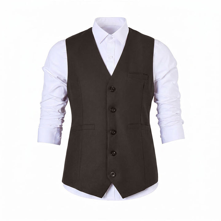 Mehrfarbige Herren-Anzugweste für Frühling und Herbst, ideal für Business und Alltag. - image 20