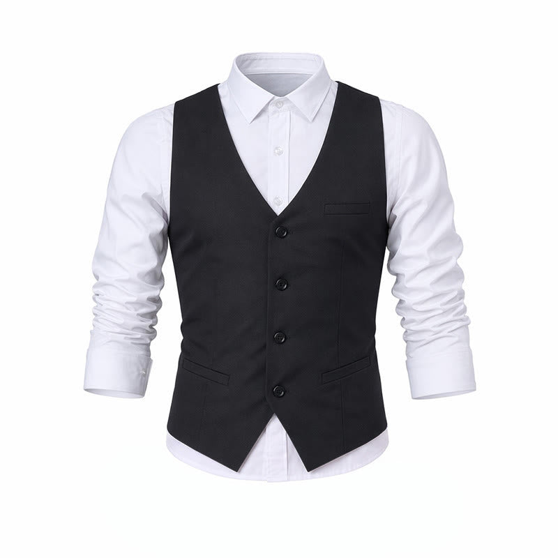Ganzjahres-Arbeitsweste für Herren, geeignet für Alltag, Hochzeit, Bankett und Anzug. - image 12