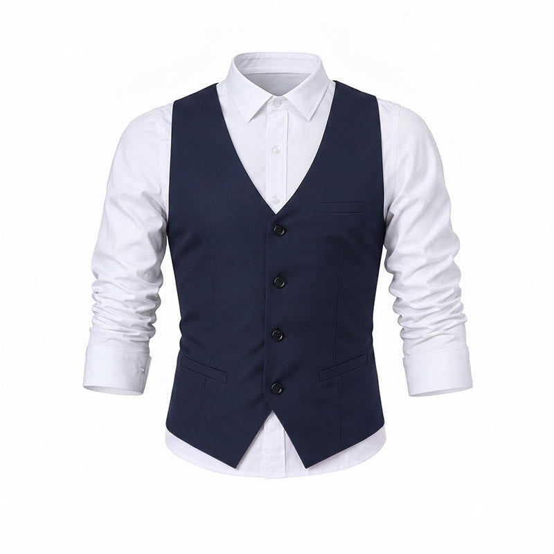 Ganzjahres-Arbeitsweste für Herren, geeignet für Alltag, Hochzeit, Bankett und Anzug. - image 14