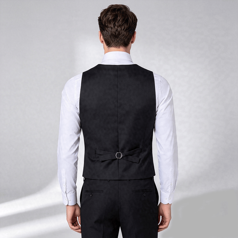 Ganzjahres-Arbeitsweste für Herren, geeignet für Alltag, Hochzeit, Bankett und Anzug. - image 3