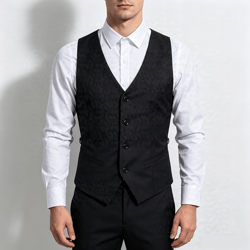 Ganzjahres-Arbeitsweste für Herren, geeignet für Alltag, Hochzeit, Bankett und Anzug. - image 1