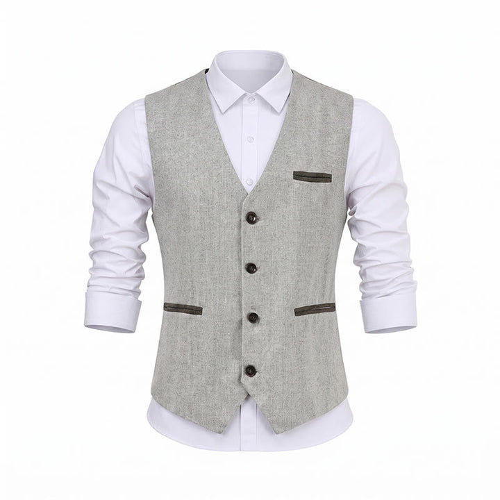 Herren-Anzugweste im Vintage-Stil mit Struktur für alle Jahreszeiten - image 14