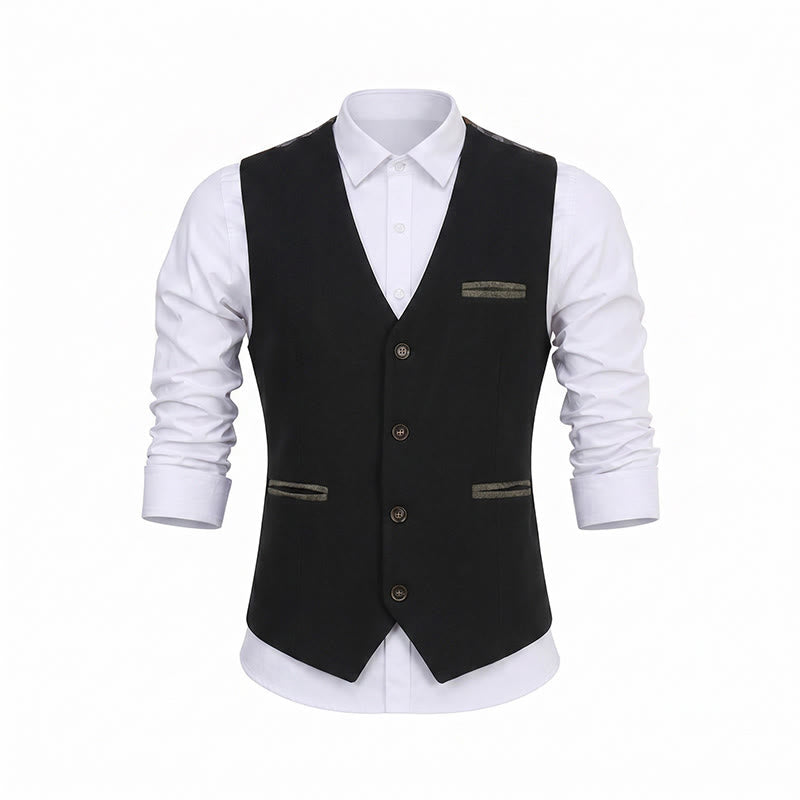 Herren-Anzugweste im Vintage-Stil mit Struktur für alle Jahreszeiten - image 13