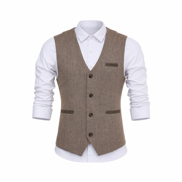 Herren-Anzugweste im Vintage-Stil mit Struktur für alle Jahreszeiten - image 11
