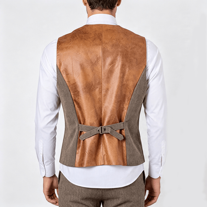 Herren-Anzugweste im Vintage-Stil mit Struktur für alle Jahreszeiten - image 3