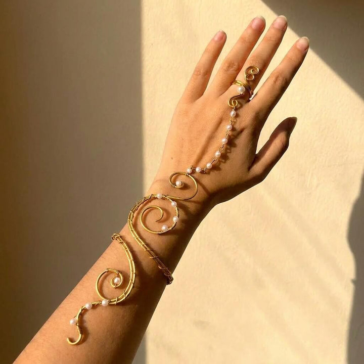 Ätherisches Armband mit Perlenknospen und kunstvollen Wirbeln - Stil Nr. 13 - image 23