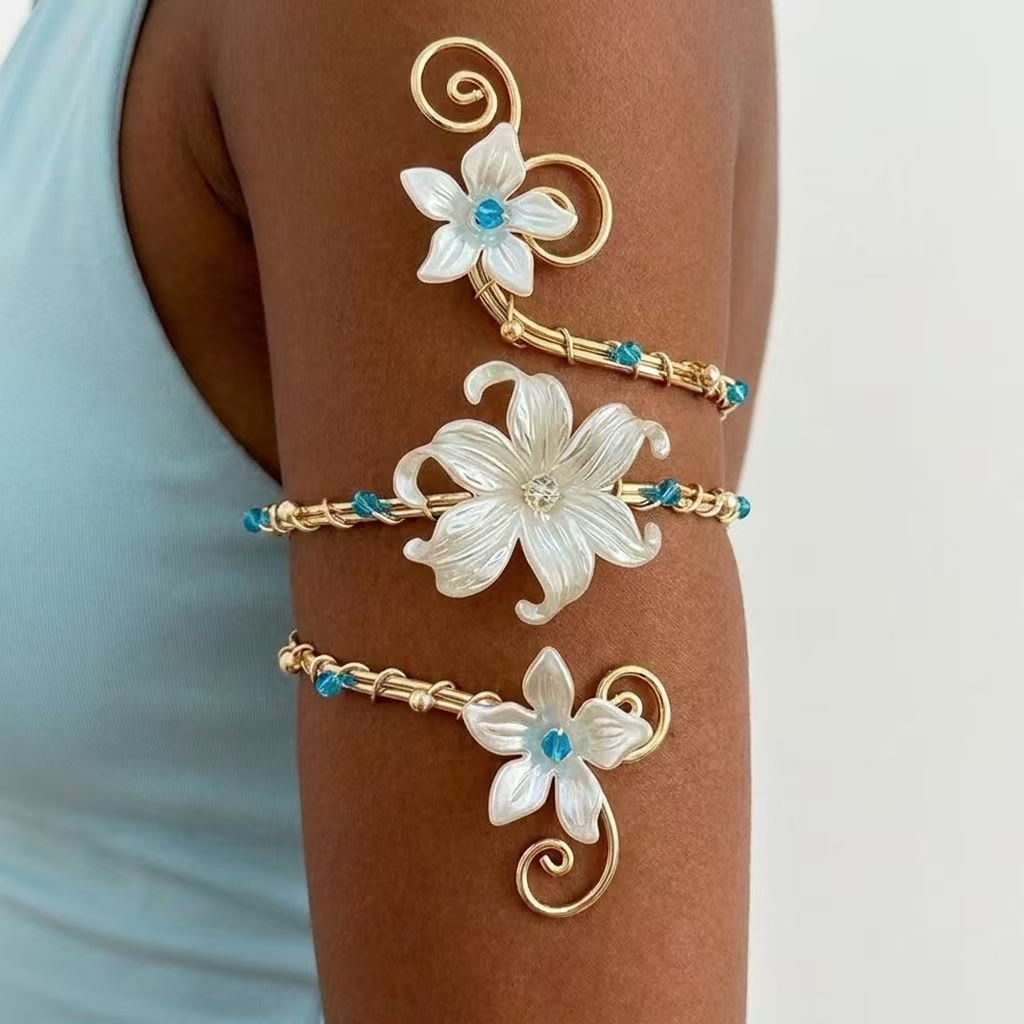 Ätherisches Armband mit Perlenknospen und kunstvollen Wirbeln - Stil Nr. 8 - image 17