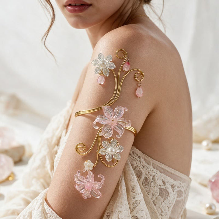 Ätherisches Armband mit Perlenknospen und kunstvollen Wirbeln - Stil Nr. 1 - image 0