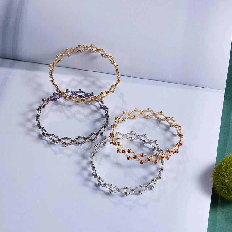 Magischer, wandelbarer Strass-Faltarmbandring - image 10