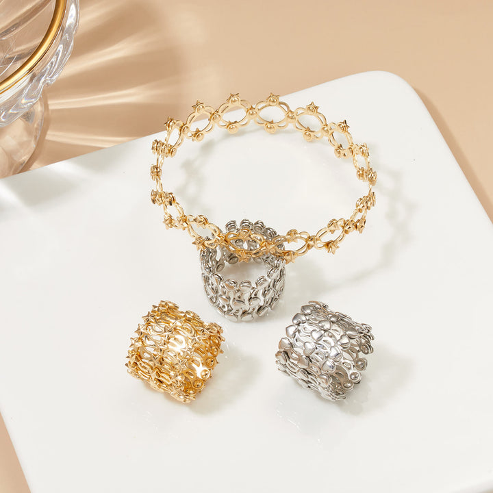Magischer, wandelbarer Strass-Faltarmbandring - image 3