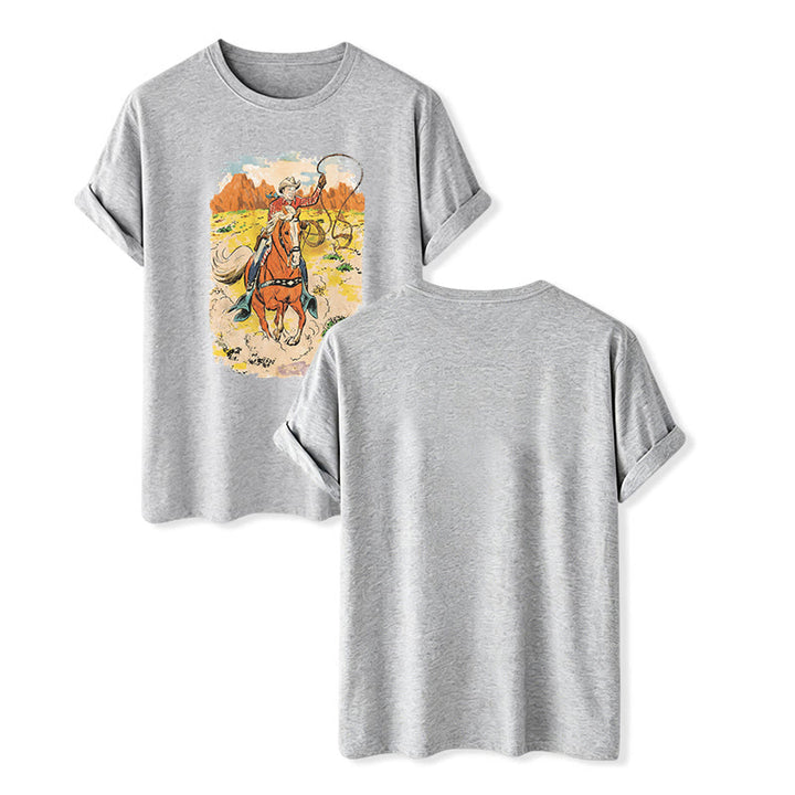 Retro-Cowboy-Lasso-Westernhemd im Comic-Stil - Grau - 2XL - image 8