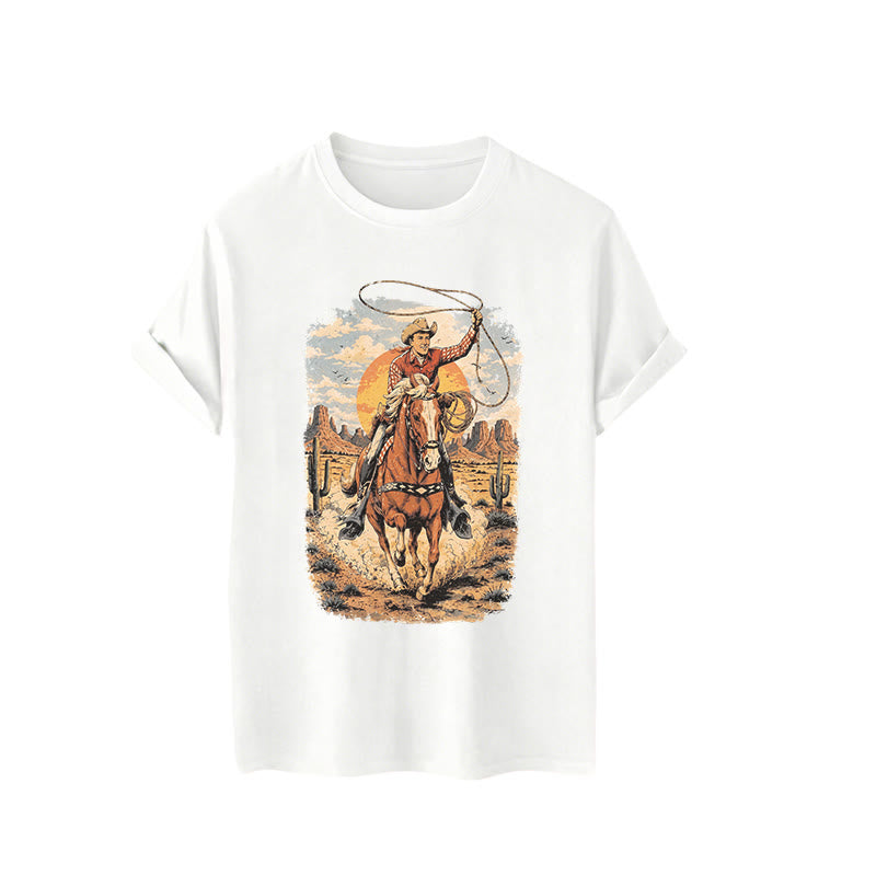 Hemd mit Grafikprint „Sunset Desert Cowboy Lasso“ - image 4