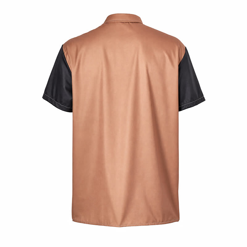 Herren-Hawaiihemd mit Farbblock-Design und Palmenmuster - image 10