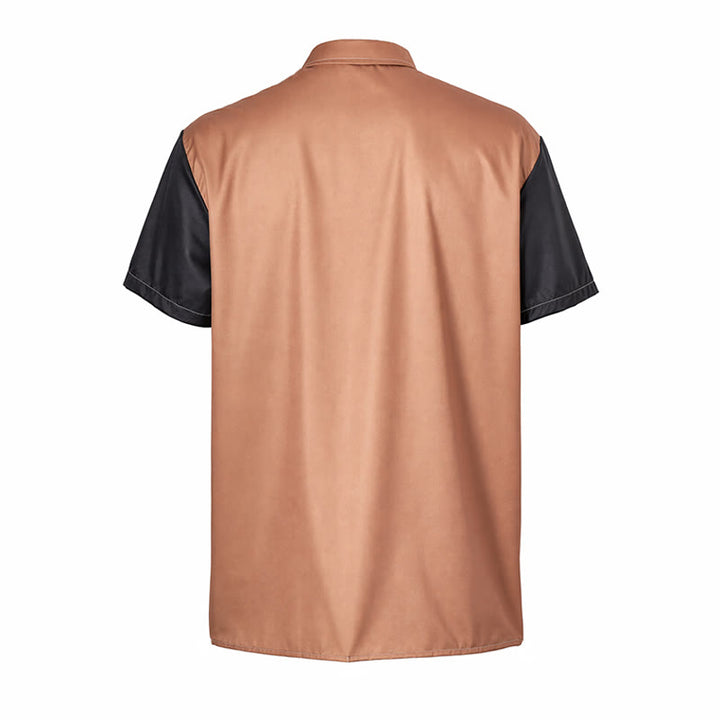 Herren-Hawaiihemd mit Farbblock-Design und Palmenmuster - image 10