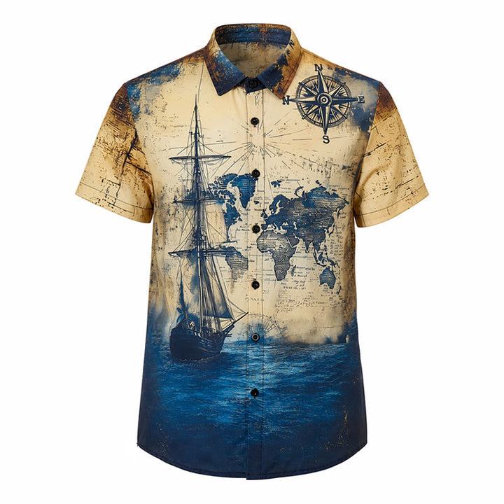 Herren-Freizeithemd mit Papageienmotiv, hell, mittel, sommerlich, für den Alltag - image 9