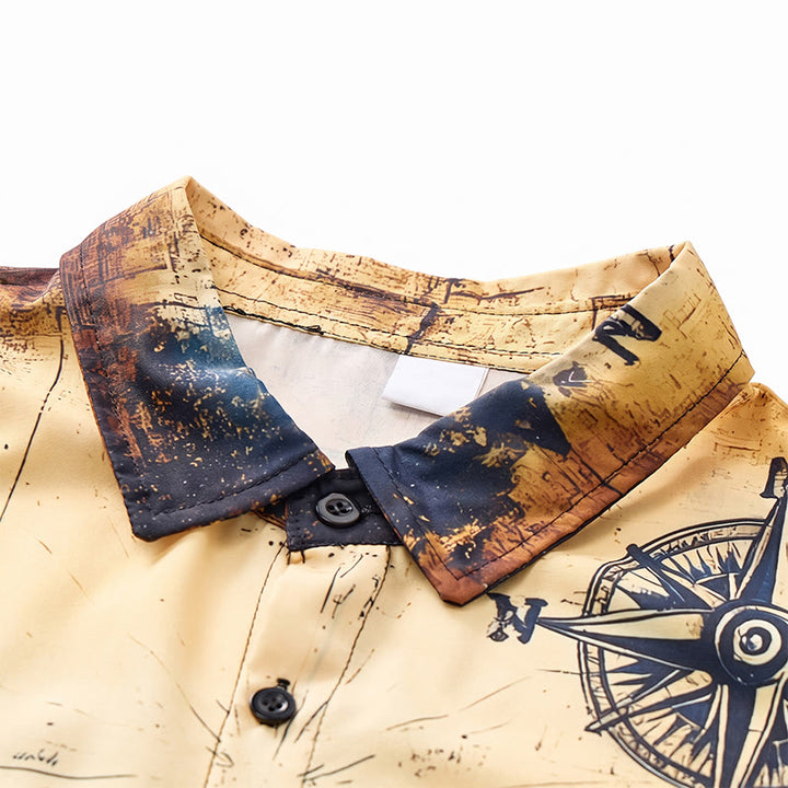 Herren-Freizeithemd mit Papageienmotiv, hell, mittel, sommerlich, für den Alltag - image 4