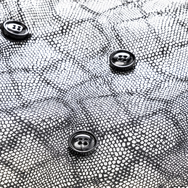 Luxuriöse Anzugweste mit Schlangenmuster in Metallic-Optik - image 6