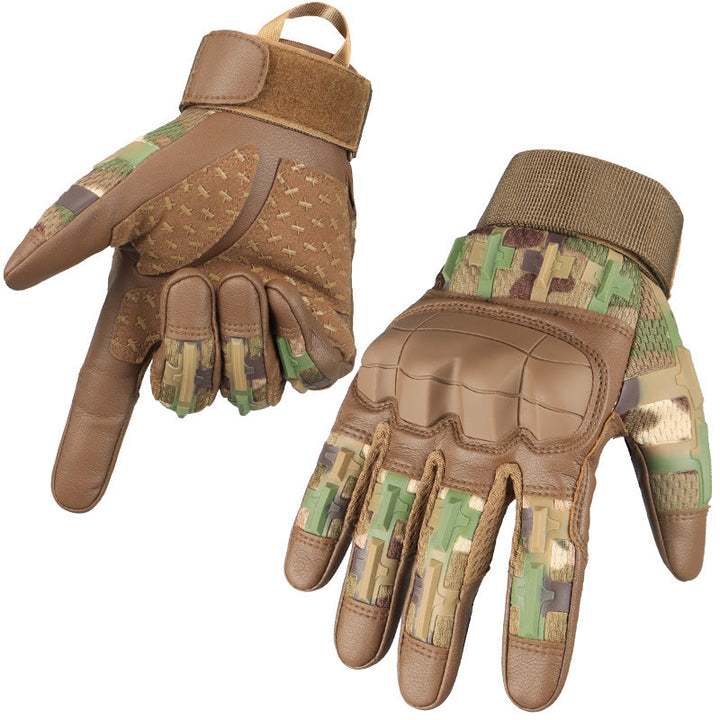 Stoßfeste taktische Outdoor-Handschuhe mit Knöchelschutz - Tarnmuster - XL - image 13