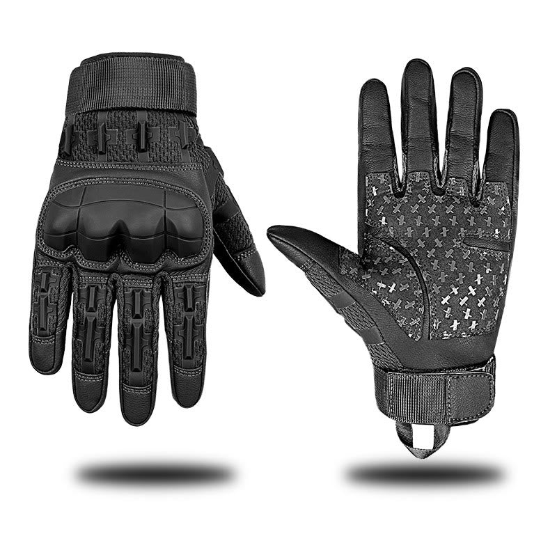 Stoßfeste taktische Outdoor-Handschuhe mit Knöchelschutz - Schwarz - XL - image 11