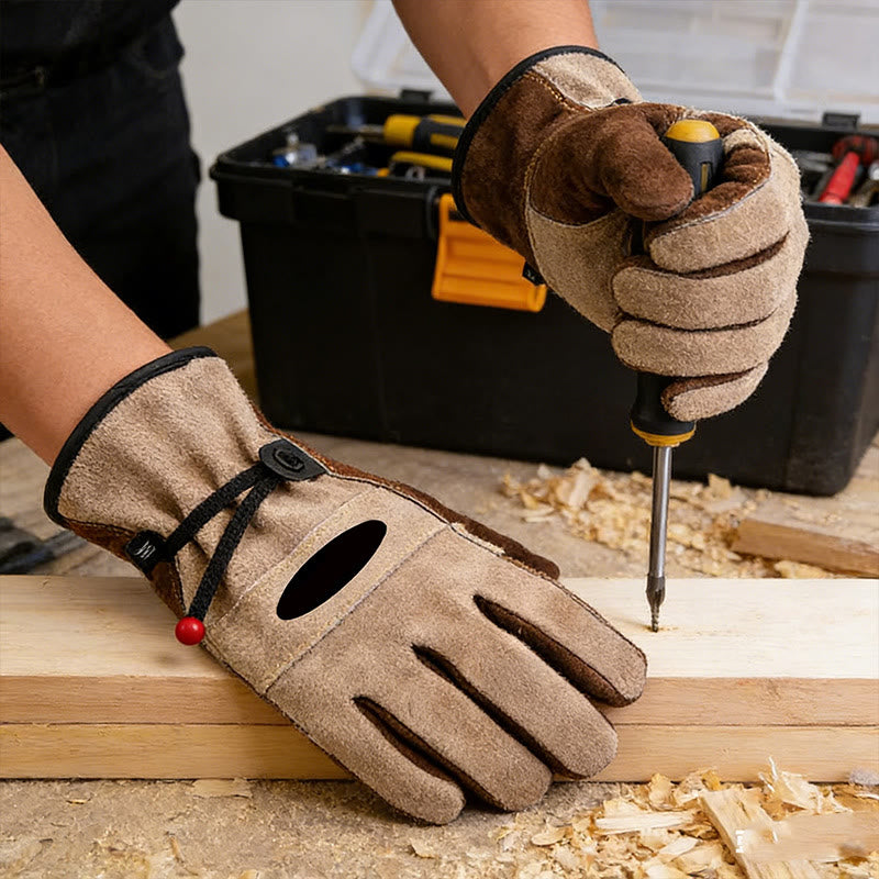 Hochleistungsfähige Sicherheits-Arbeitshandschuhe aus Vollnarbenleder - image 4