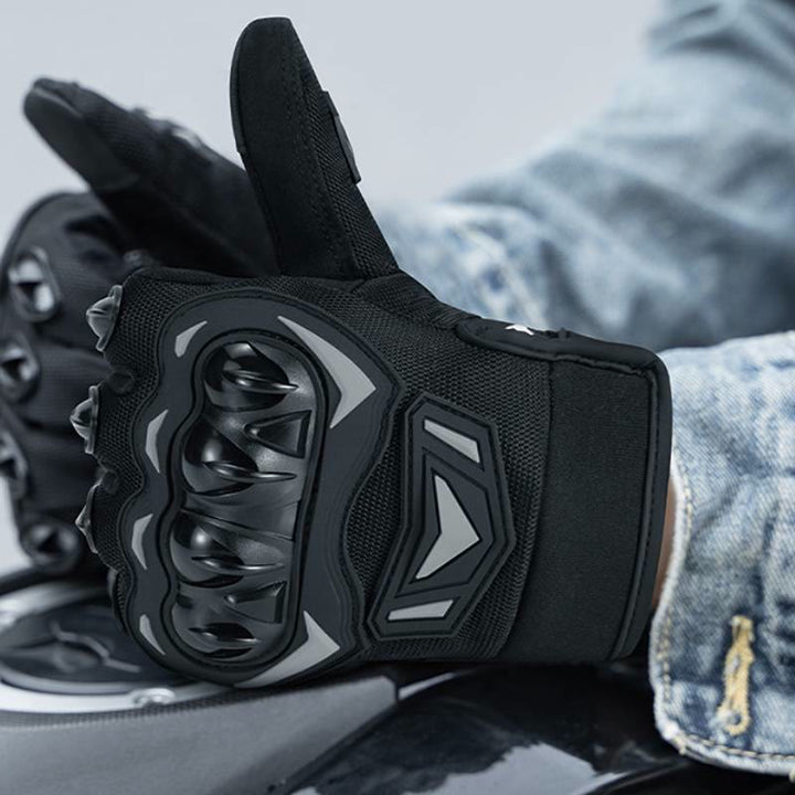 Vollfinger-Touchscreen-Motorradhandschuhe mit hartem Knöchelschutz - image 5